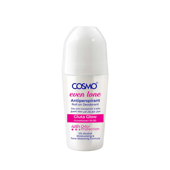COSMO COSMETICS  Even Tone Roll-On Deodorant - 50ml | كوزمو كوزمتكس مزيل عرق رول أون لتوحيد اللون - 50 مل