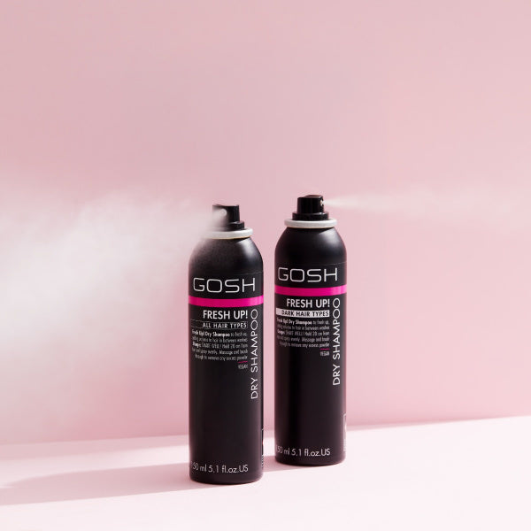 Gosh Fresh Up! Dry Shampoo for Dark Hair - 150 ml | جوش شامبو جاف فريش اب للشعر الداكن - 150 مل
