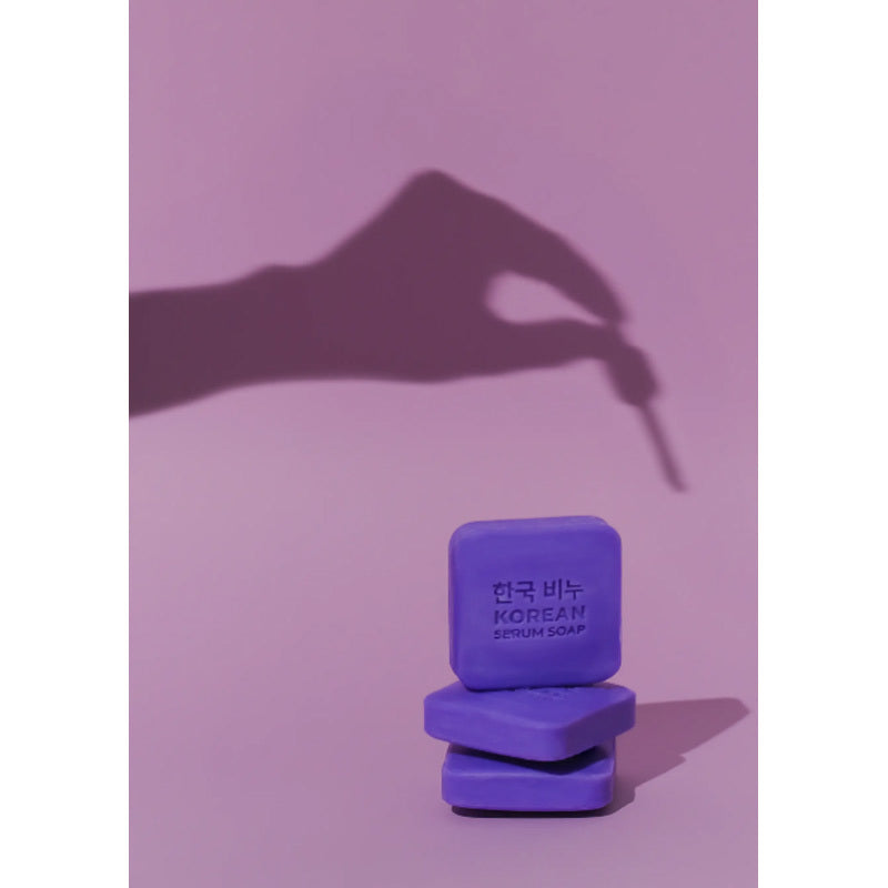GREEN LABEL Korean Serum Soap Collagen Night Face Bar -3x60 gr - 60gr |جرين ليبل صابونة سيروم كولاجين كورية ليلية للوجه – 3×60 غ (60 غ)