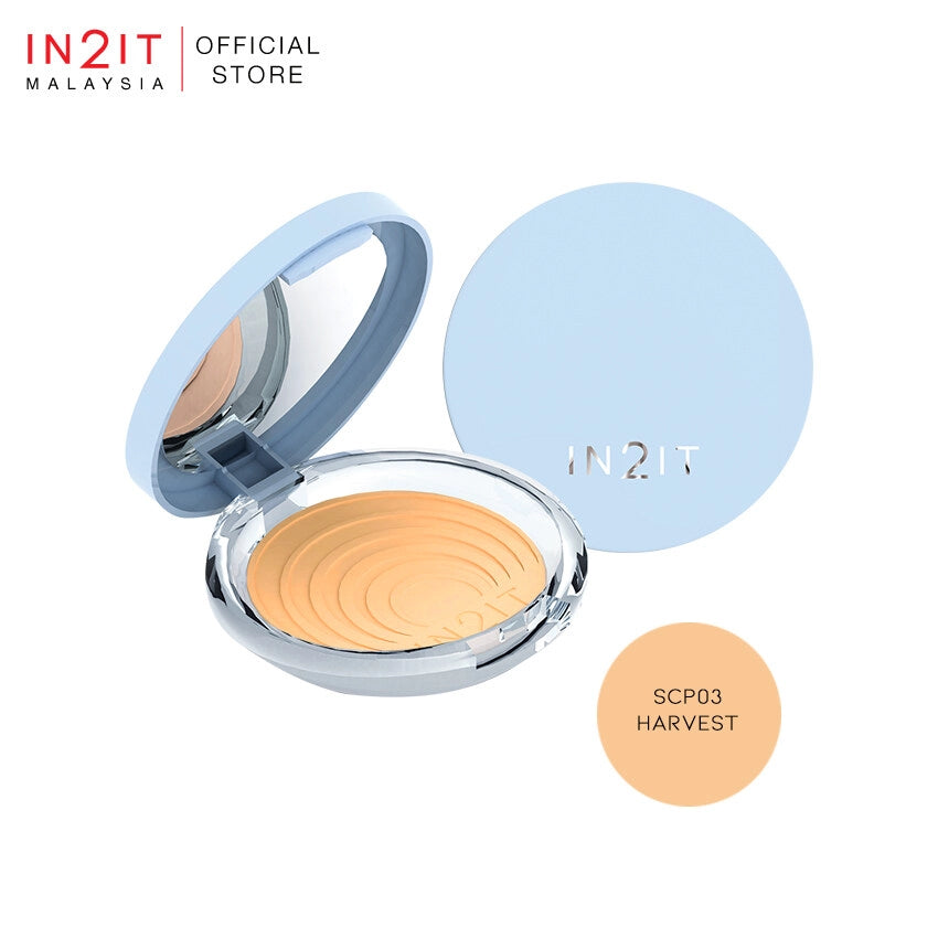 IN2IT Shine Control Face Powder - 9g | ان تو ات بودرة مضغوطة شاين كونترول - 9غ