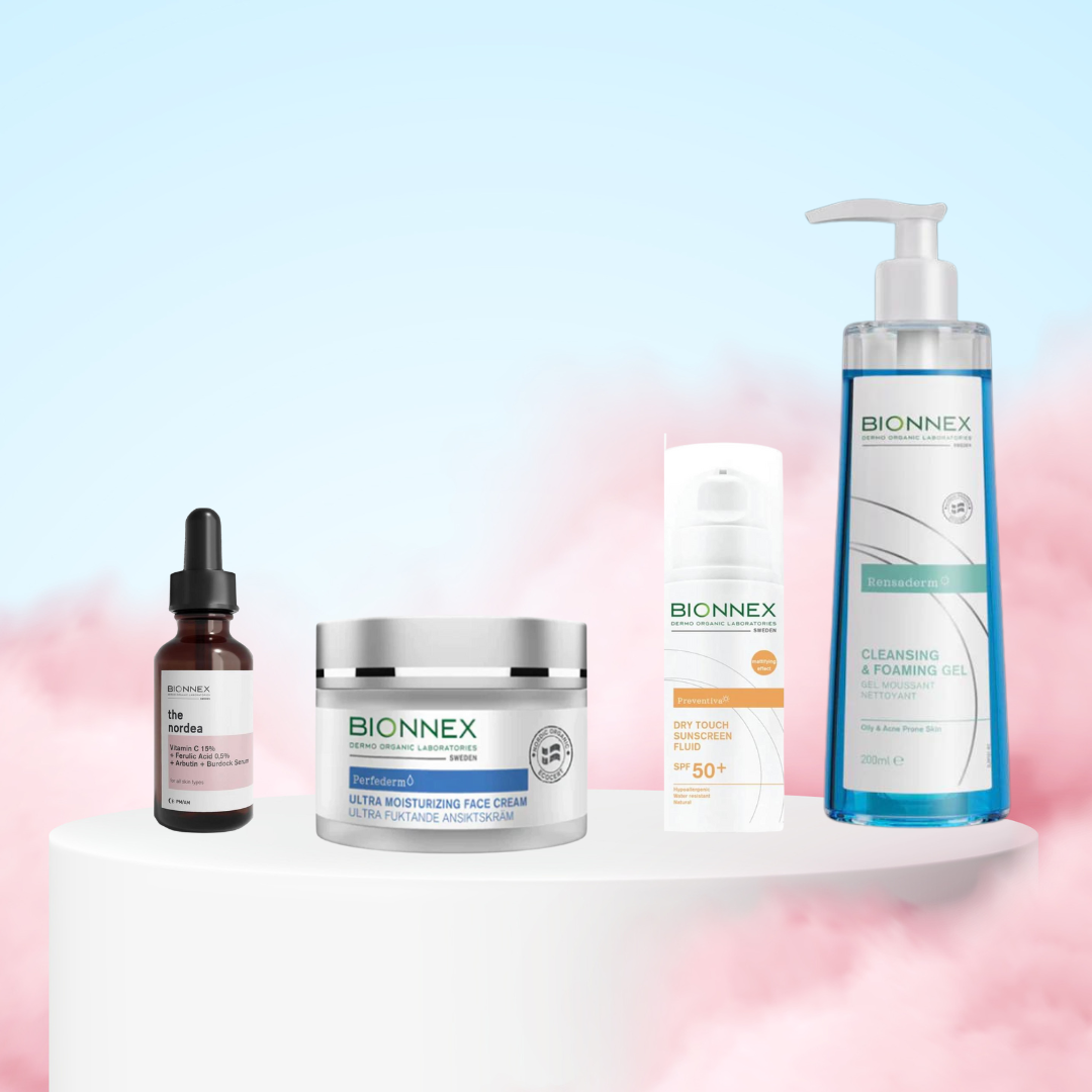 روتين النضارة للبشرة الدهنية من بايونيكس