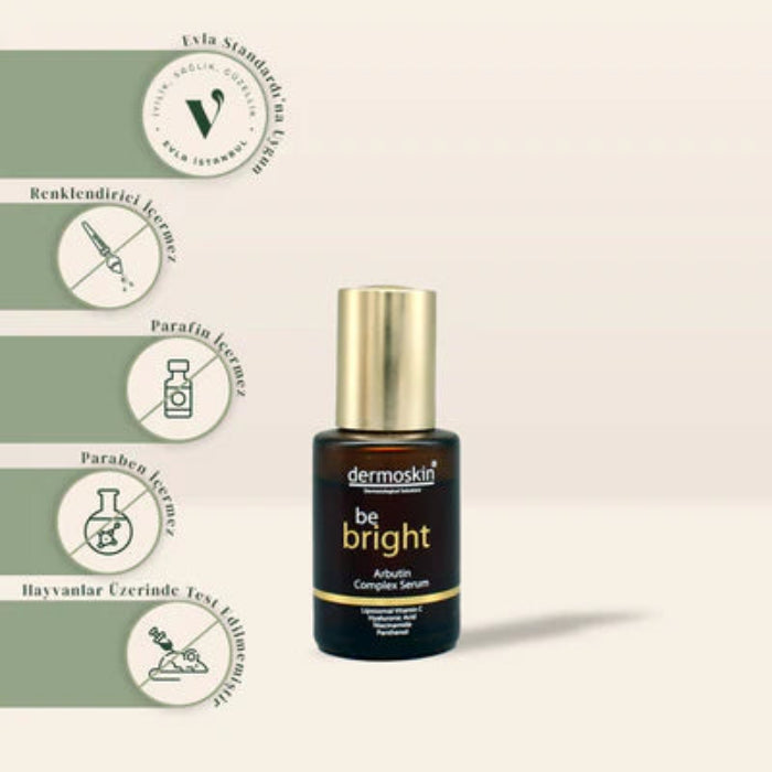dermo skin Be Bright Arbutin Complex Serum - 30ml | ديرمو سكين سيروم تفتيح بالفيتامين سي و الاربوتين - 30 مل