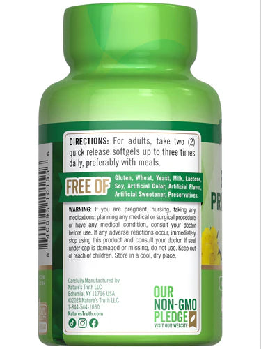 Nature's Truth Evening Primrose Oil 2,000Mg - 60 Softgels | نيتشرس تروث زيت زهرة الربيع المسائية 2000 ملغ - 60 سوفت جل