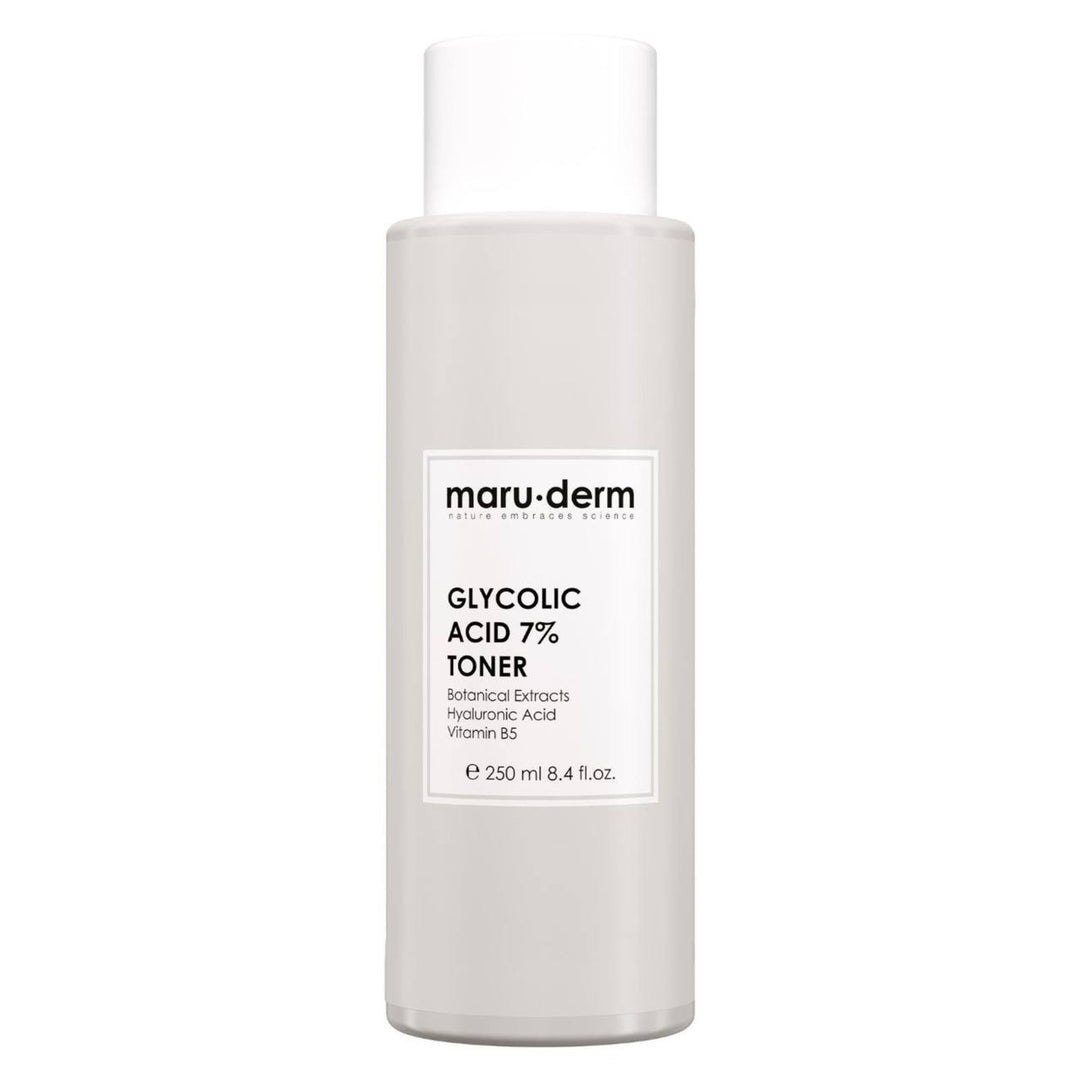 maru.derm Golden Box Spf 50 + Glycolic Toner - 250ml | مارو ديرم تونر حمض الجليكوليك 7% وواقي شمس SPF 50+ - 250مل #1