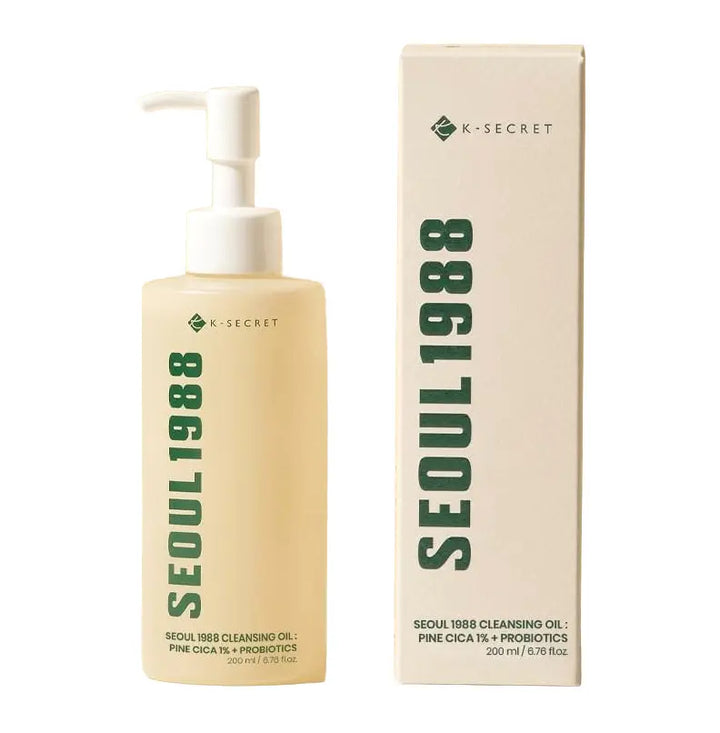 K-SECRET SEOUL 1988 Cleansing Oil : Pine Cica 1% + Probiotics - 200ml | سيول 1988 زيت تنظيف - 200مل #3