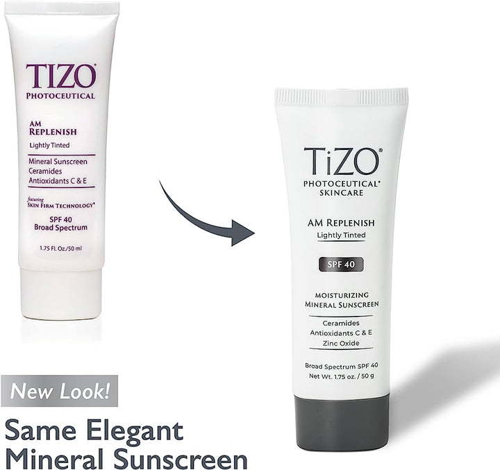 Tizo Photoceutical AM Replenish non tint SPF 40 - 50ml | تايزو واقي شمسي صباحي spf 40 - 50 مل