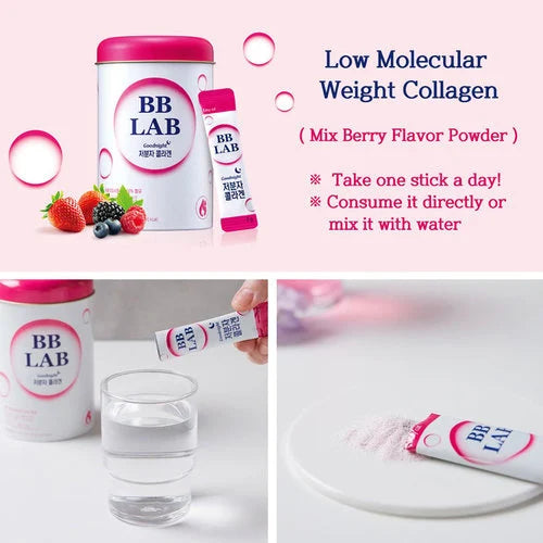 BB LAB Good Night Low Molecular Collagen 2g*30 sticks - 30 sticks | بي بي لاب أكياس كولاجين منخفض الجزيئات -غ2* 30 ظرف