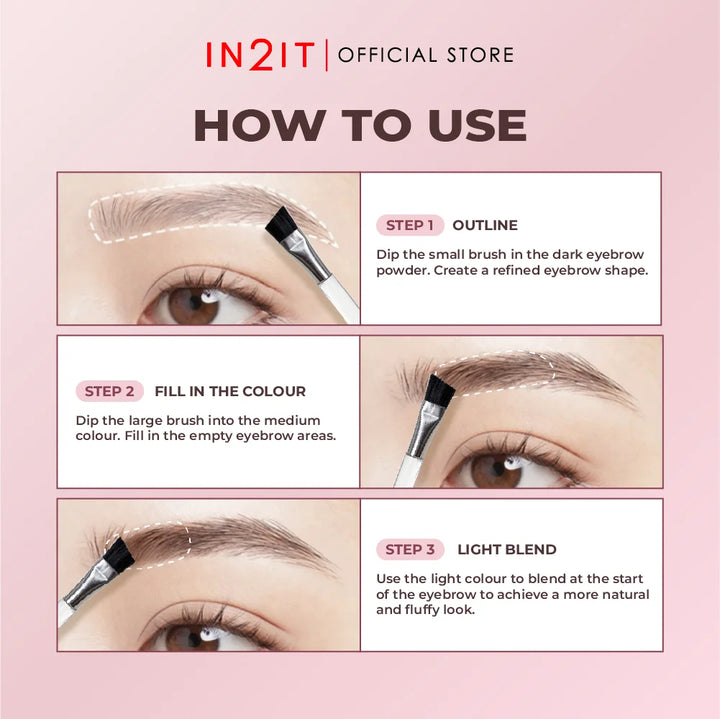IN2IT Perfect Brow Powder - 3g | إن 2 إت مسحوق حواجب مثالي - 3غ #4