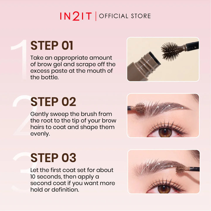 IN2IT Sculpt & Style Brow Gel Mascara - 5g | إن 2 إت ماسكارا جل حواجب - 5غ #4