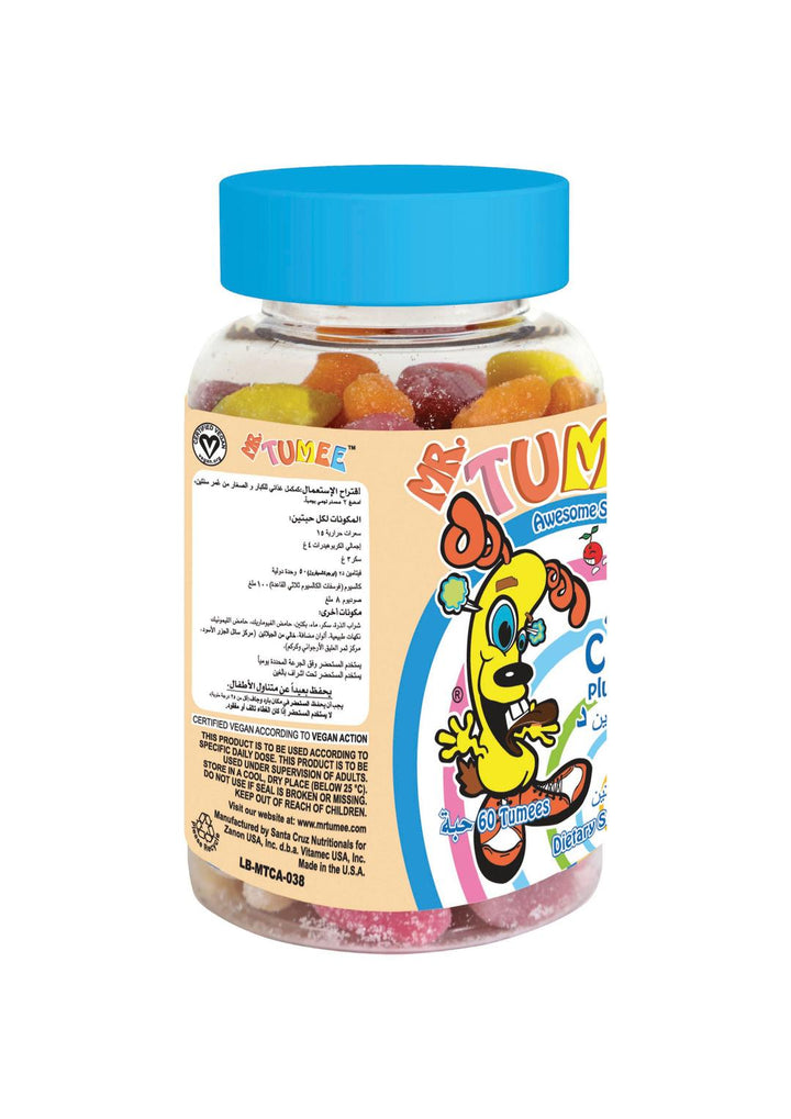 Mr.TUMEE
 Calcium Plus Vitamin D - 60pcs| مستر تومي كالسيوم مع فيتامين دال – 60 قطعة