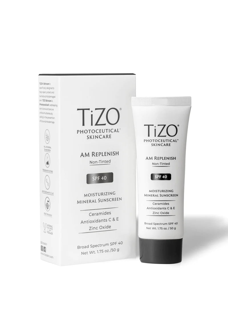 Tizo Photoceutical AM Replenish non tint SPF 40 - 50ml | تايزو واقي شمسي صباحي spf 40 - 50 مل