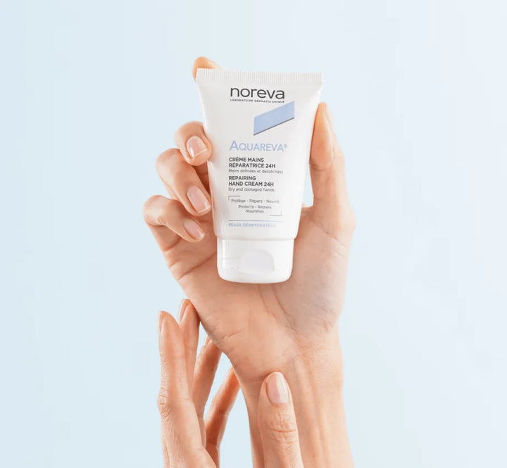 Noreva Aquareva Hand Cream Reparadora 24H - 50ml | نوريفا كريم أكواريفا لليدين ريبارادورا 24 ساعة - 50 مل