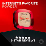 L’Oreal Infallible Up to 24H Fresh Wear Powder | لوريال بودرة مضغوطة تدوم 24 ساعة