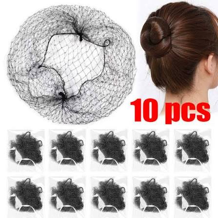 Tools & Cases Black Hair Ties - 10 pcs | شبكة للشعر - 10 قطع