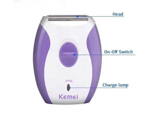 Kemei Hair Removal Shaver for Women | كيمي ماكينة إزالة الشعر الكهربائية للنساء