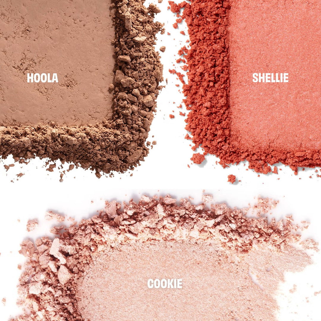 Benefit Game on Glow Mini Cheek Palette Blush, Bronzer and Highlighter - 2x2.5g/4g - 4g | بنفت باليت ميني للخدود، بلاشر وبرونزر وهايلايتر - 2 × 2.5 غرام / 4 غرام