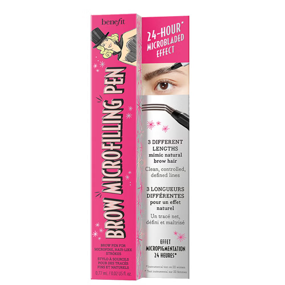 Benefit Ladies Brow Microfilling Pen 2 Blonde Makeup - 0.77ml| بنفت قلم مايكروفيلينغ  لرسم شعيرات الحواجب-0.77 مل