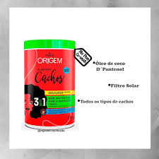 nazca ORIGEM Creme de Hidratacao Intensiva 3 em 1 Cachos 1Kg | نازكا كريم لكل انواع الشعر في 1 - 1 كغ