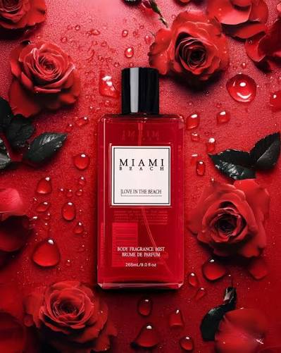 MIAMI BEACH BODY MIST LOVE IN THE BEACH - 265ml | ميامي بيتش ميست للجسم لوف ان ذا بيتش - 265مل