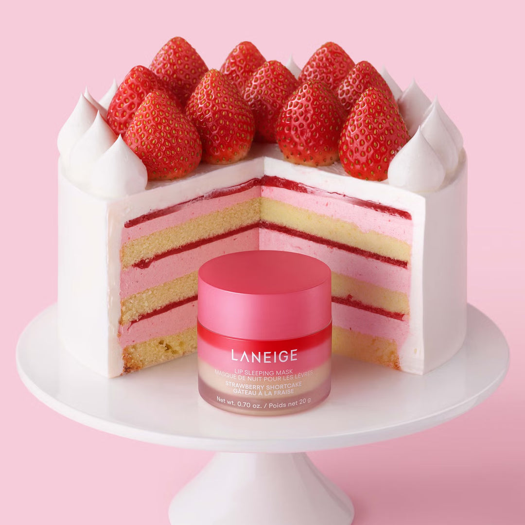 LANEIGE Lip Sleeping Mask Strawberry Shortcake - 20g | لانيج ماسك شفاه ليلي بنكهة كعكة الفراولة - 20غ