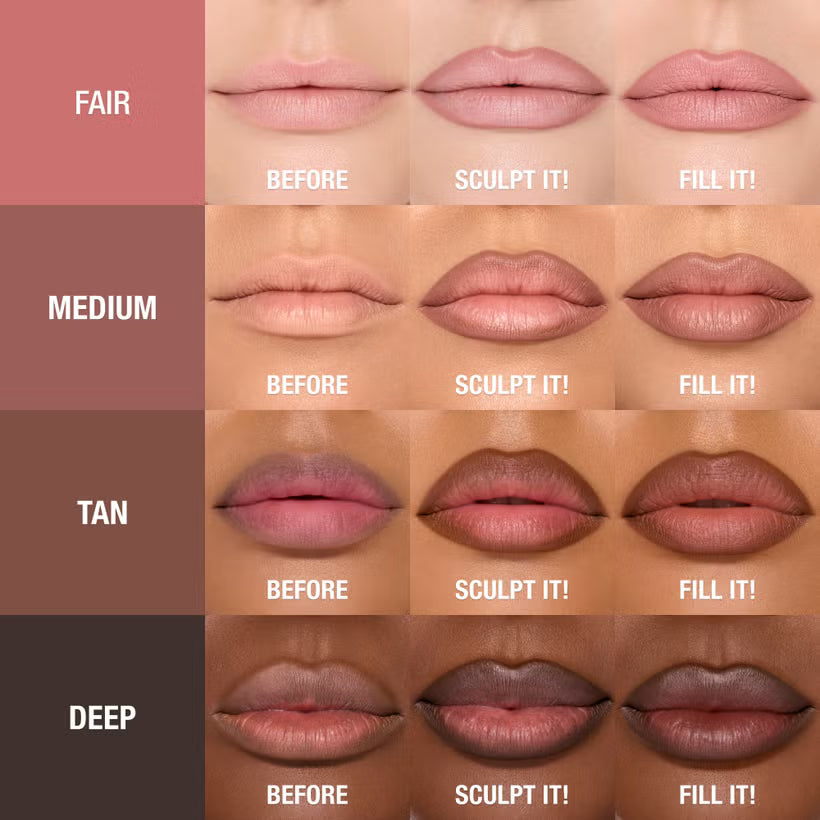 Charlotte Tilbury Lip Cheat Contour Duo - 0.78g | شارلوت تلبوري قلم تحديد شفاه ديو - 0.78غ