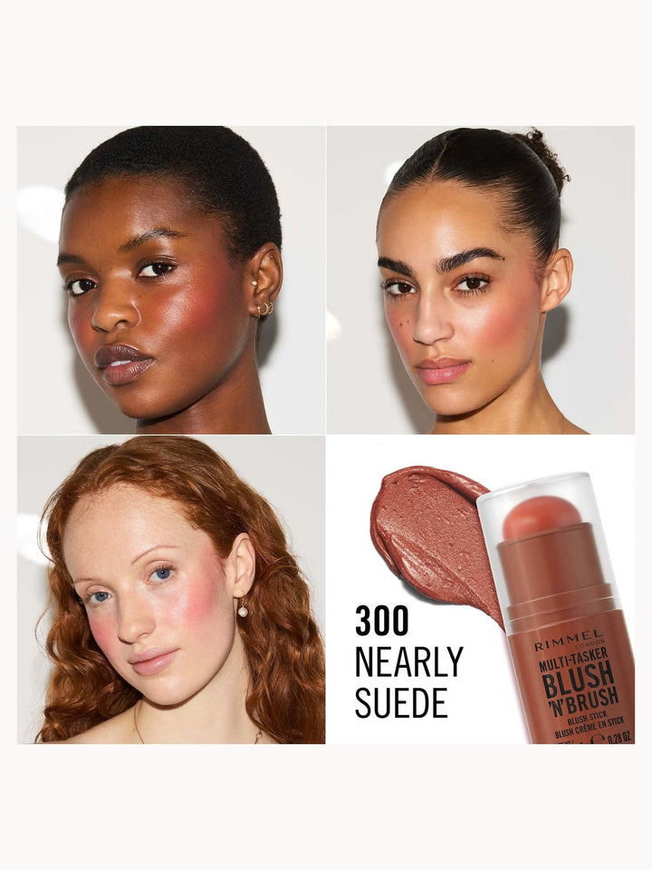 Rimmel Multi-Tasker Blush'N'Brush - 8g | ريميل بلاشر كريمي مع فرشاة مدمجة - 8 غرام
