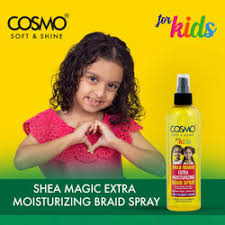 COSMO COSMETICS EXTRA MOISTURIZING BRAID SPRAY - 250ml | كوزمو كوزمتكس بخاخ ترطيب لضفائر الأطفال – 250 مل