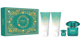 VERSACE  EMERALD SET EDP90+SG100+BL100+MIN5 | فيرساتشي كريستال إميرالد سيت عطر للنساء