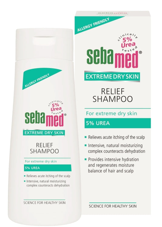 Sebamed Urea Relief Shampoo 5% - 200ml | سيباميد شامبو يوريا 5% للفروة الجافة و الحكة - 200 م