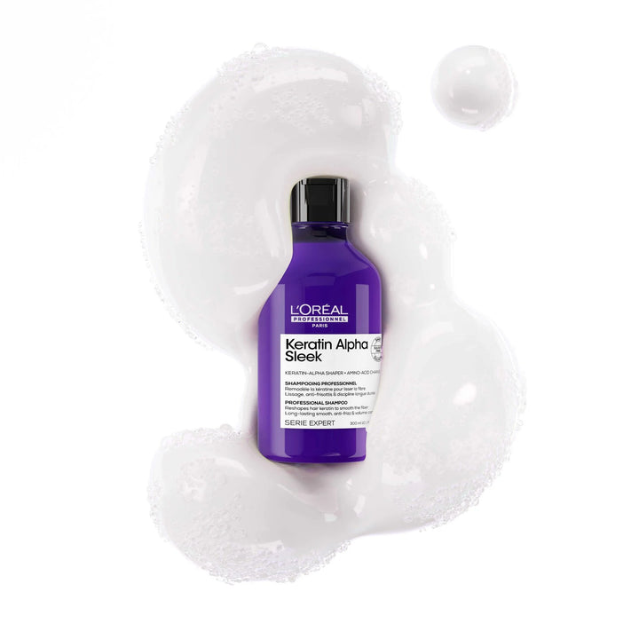 L'Oréal Professionnel Keratin Alpha Sleek Shampoo - 300ml | لوريال بروفيشنال شامبو كيراتين ألفا سليك لتنعيم الشعر - 300 مل
