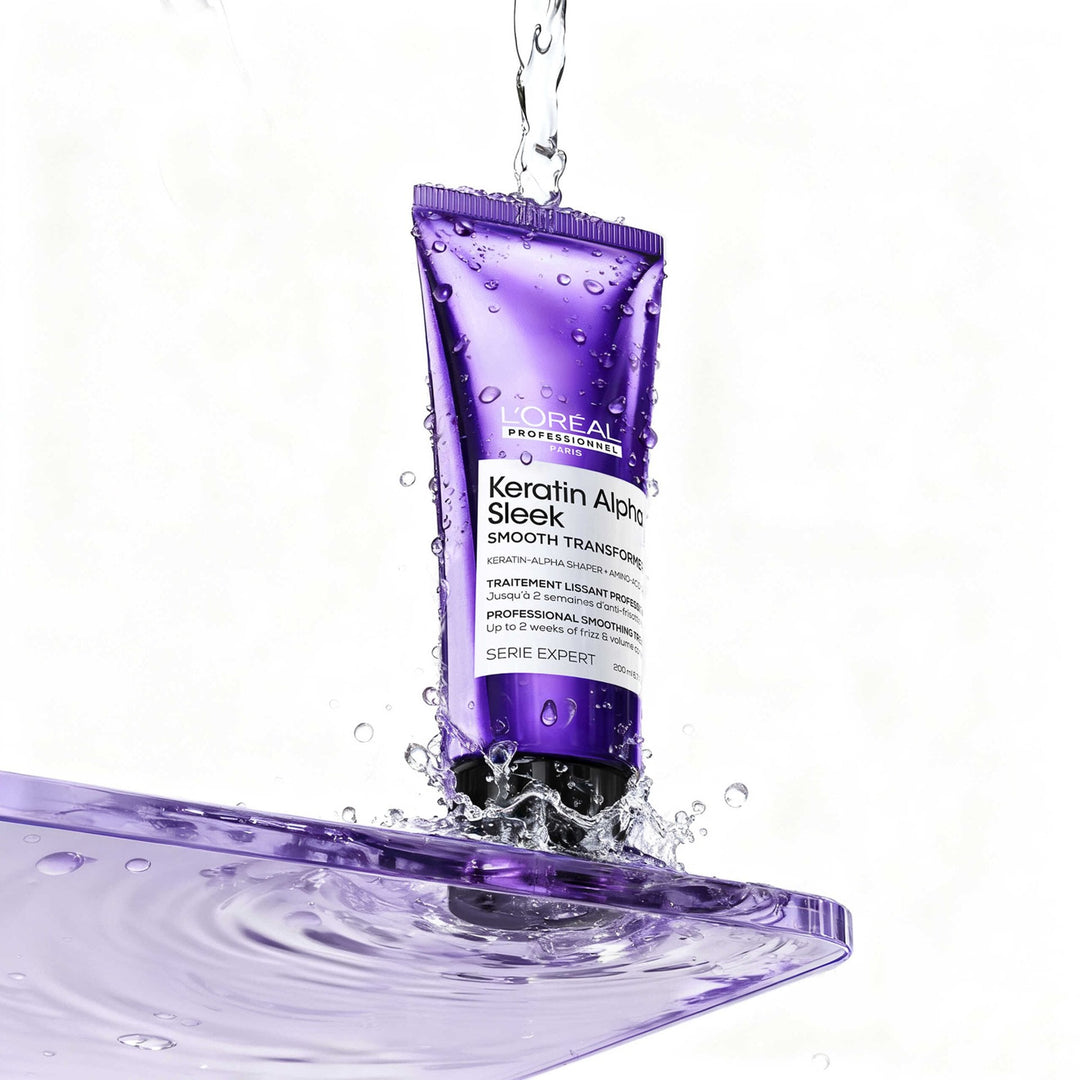 L'Oréal Professionnel Keratin Alpha Sleek Smoothing Treatment - 200ml | لوريال كيراتين ألفا سليك معالج لنعومة الشعر - 200مل #3