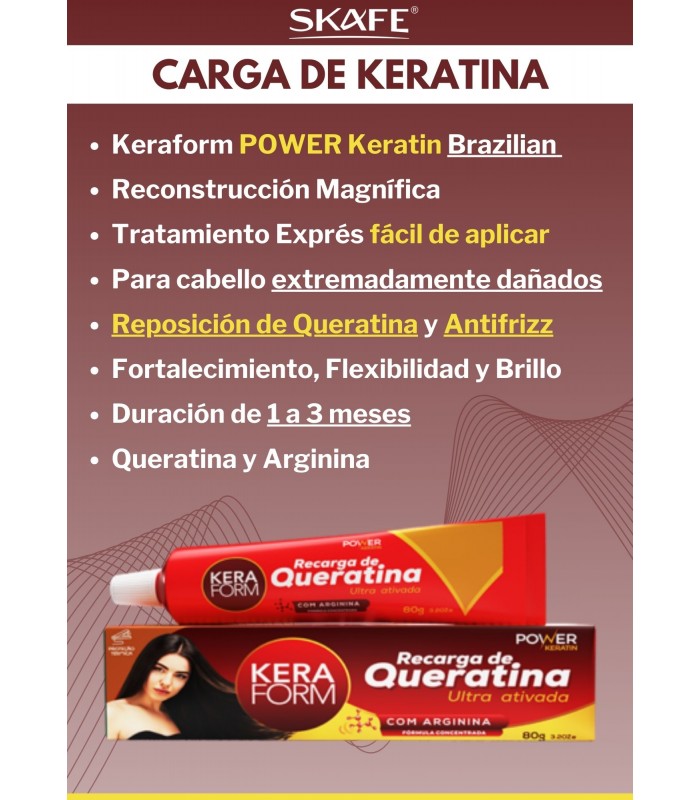 SKAFE Kera From Load Ultra Activated Power Keratin - 80g | سكاف كريم معالج للشعر بالكيراتين - 80 غرام
