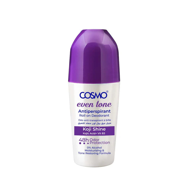 COSMO COSMETICS  Even Tone Roll-On Deodorant - 50ml | كوزمو كوزمتكس مزيل عرق رول أون لتوحيد اللون - 50 مل