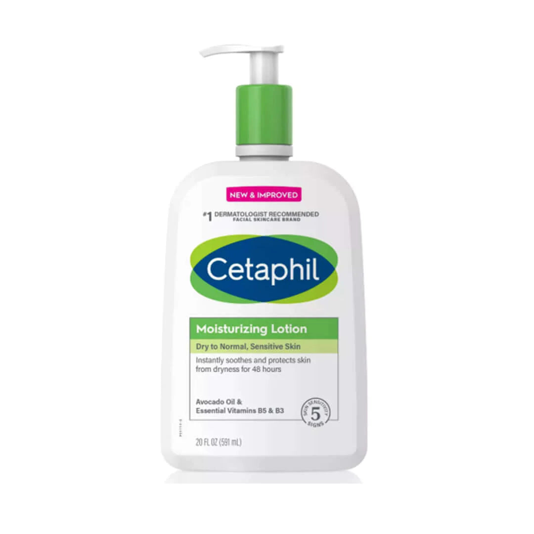 Cetaphil Moisturizing Lotion for Dry to Normal and Sensitive Skin - 591ml | سيتافيل لوشن مرطب للبشرة الجافة إلى العادية والحساسة - 591 مل