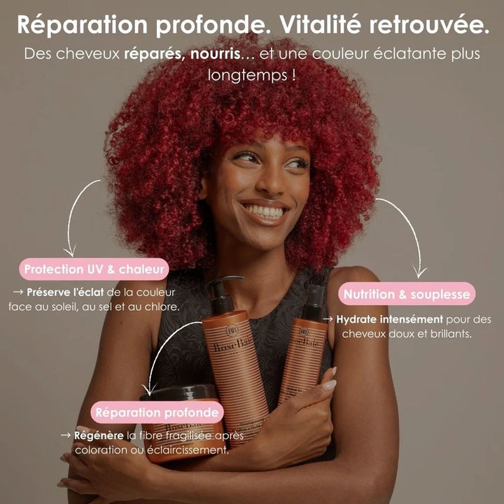 RoseBaie Leave in Kératine x Huile d'Argan Après Couleur - 200ml | روز باي باريس بخاخ ليف إن بالكيراتين وزيت الأرغان للشعر المصبوغ – 200 مل