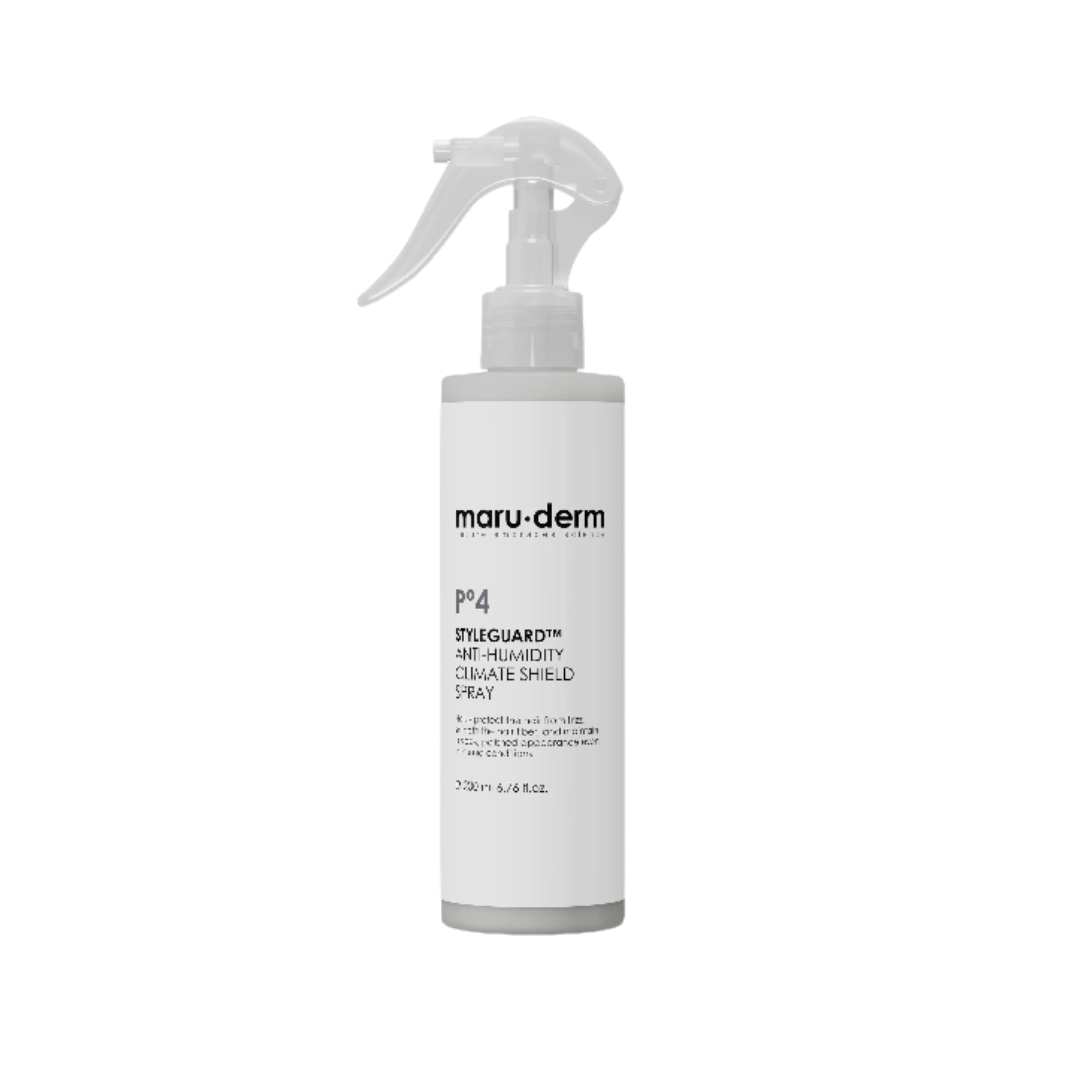 maru.derm P4 StyleGuard Anti-Humidity Climate Shield Spray 200ml white spray bottle with clear trigger nozzle