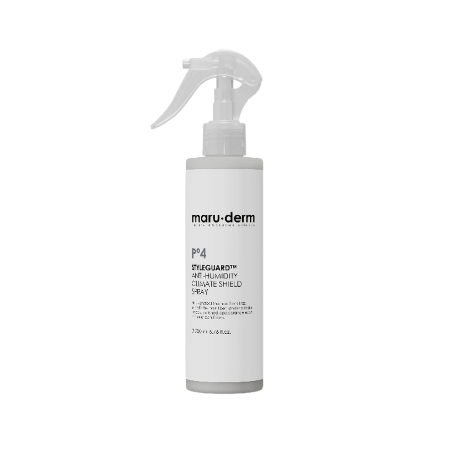 maru.derm P4 StyleGuard Anti-Humidity Climate Shield Spray 200ml white spray bottle with clear trigger nozzle