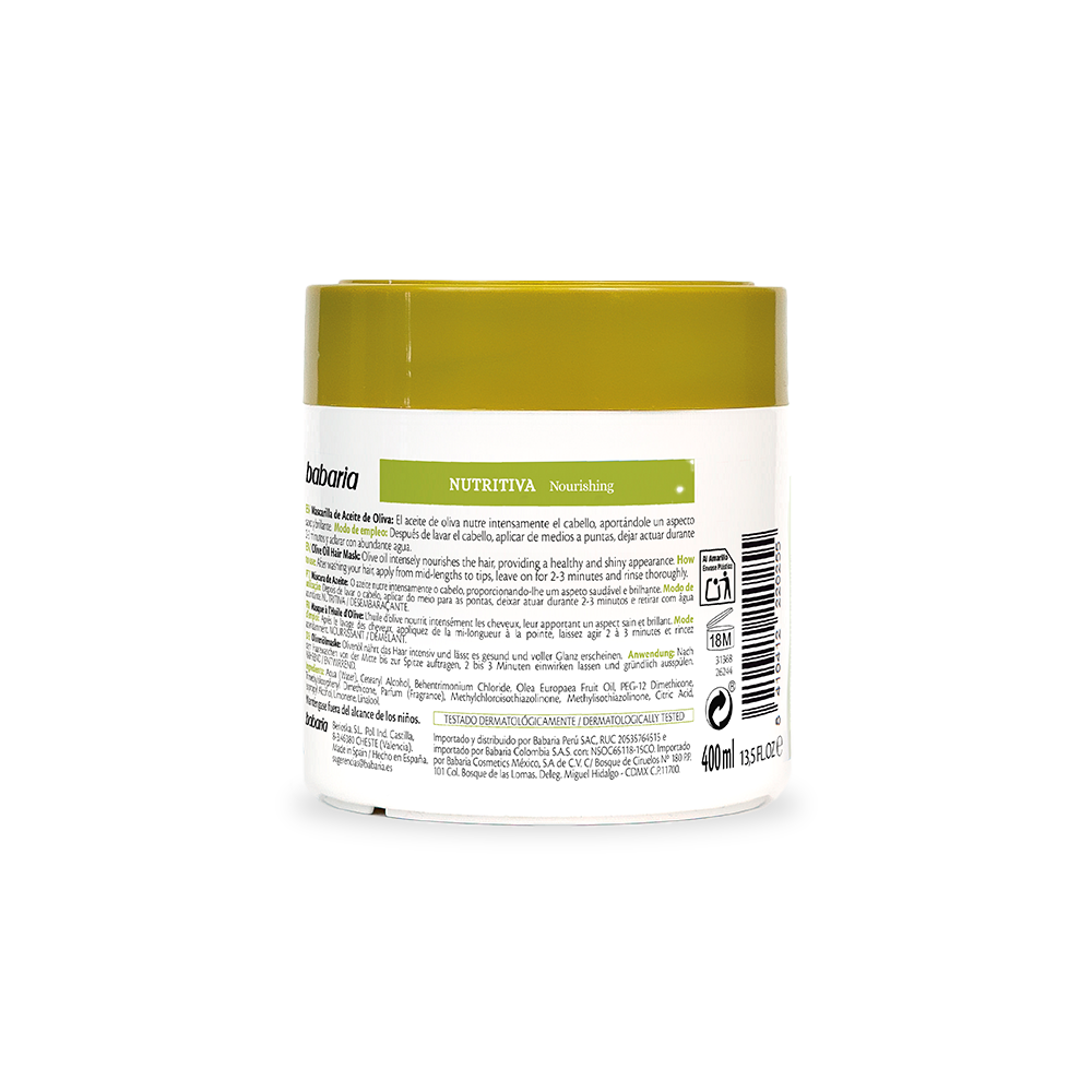BABARIA Nourishing Olive Oil Mask - 400ml | باباريا ماسك للشعر بزيت الزيتون - 400 مل
