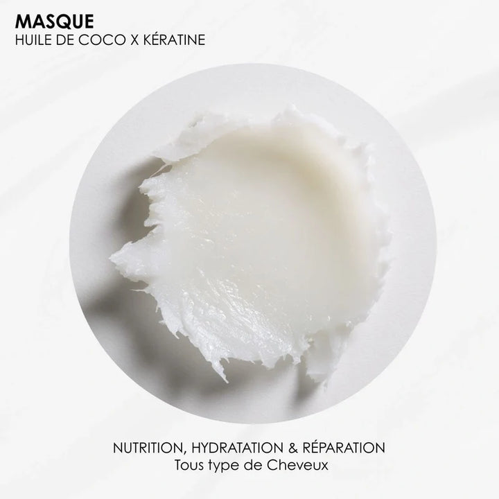 RoseBaie Rosabaia Keratin x Coconut Mask - 500ml |روز باي باريس ماسك الكيراتين وزيت جوز الهند للشعر – 500 مل