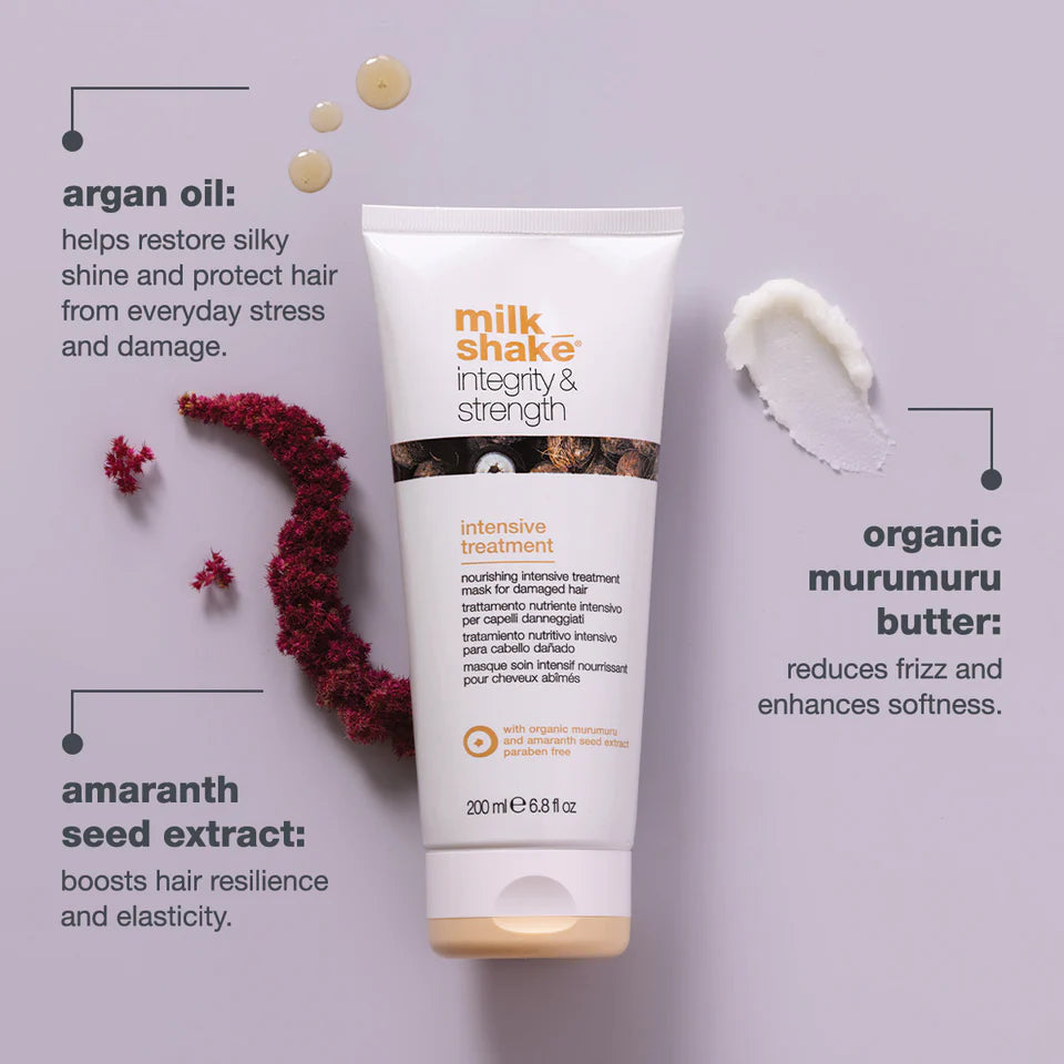 Milk Shake Integrity & Strength Intensive Treatment - 200ml | ميلك شيك علاج تكثيف وتقوية الشعر  - 200 مل