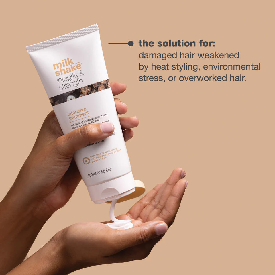 Milk Shake Integrity & Strength Intensive Treatment - 200ml | ميلك شيك علاج تكثيف وتقوية الشعر  - 200 مل