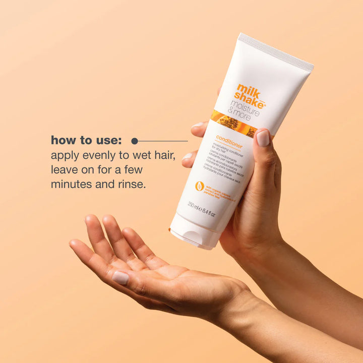 Milk Shake Moisture & More Conditioner - 250ml | ميلك شيك بلسم لترطيب الشعر الجاف - 250 مل
