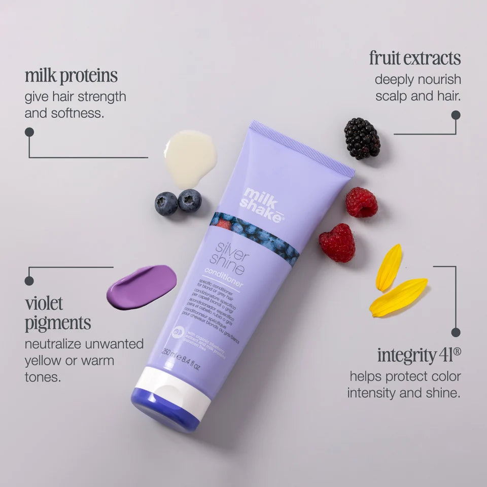 Milk shake Silver Shine Conditioner - 250ml | ميلك شيك بلسم سيلفر شاين - 250مل