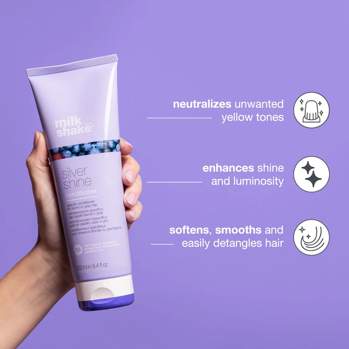 Milk shake Silver Shine Conditioner - 250ml | ميلك شيك بلسم سيلفر شاين - 250مل