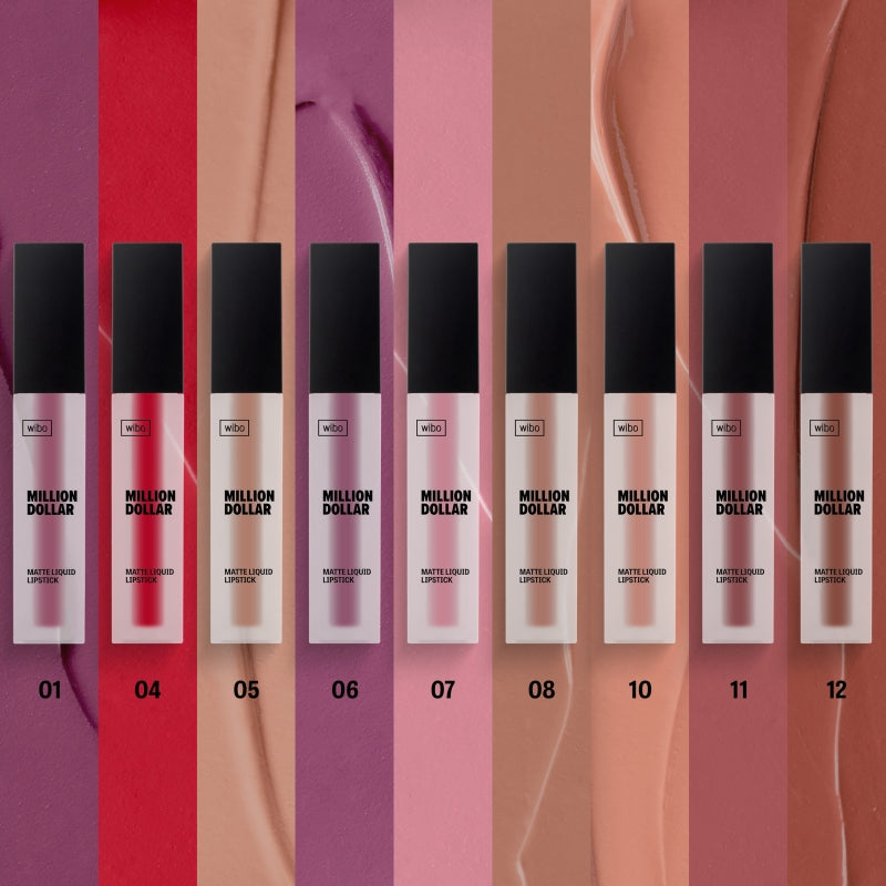 Wibo MILLION DOLLAR MATTE Liquid LIPSTICK | ويبو قلوس ليبوست ماتي مليون دولار