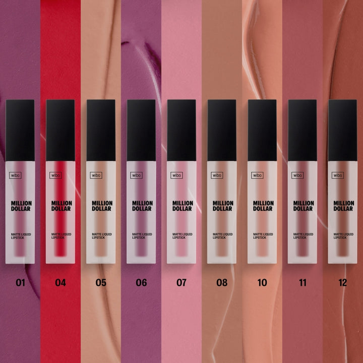 Wibo MILLION DOLLAR MATTE Liquid LIPSTICK | ويبو قلوس ليبوست ماتي مليون دولار
