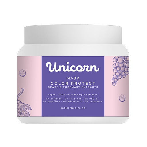 Unicorn By Turquaz 3 In 1 Color Protect Hair Mask - 500ml | يونيكورن قناع لحماية الشعر - 500 مل