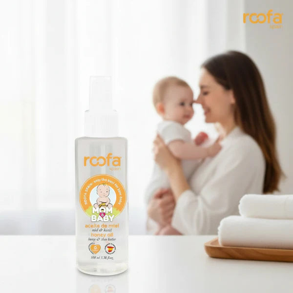 Roofa Mom Baby Honey Oil - 100ml | روفا زيت العسل للأطفال - 100 مل