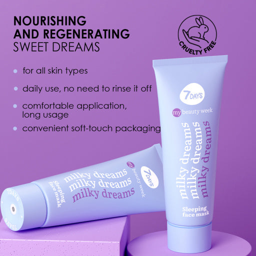 7DAYS Milky Dreams Sleeping Mask - 80ml | 7 دايس ماسك وجه نائم ميلكي دريمز - 80مل #5