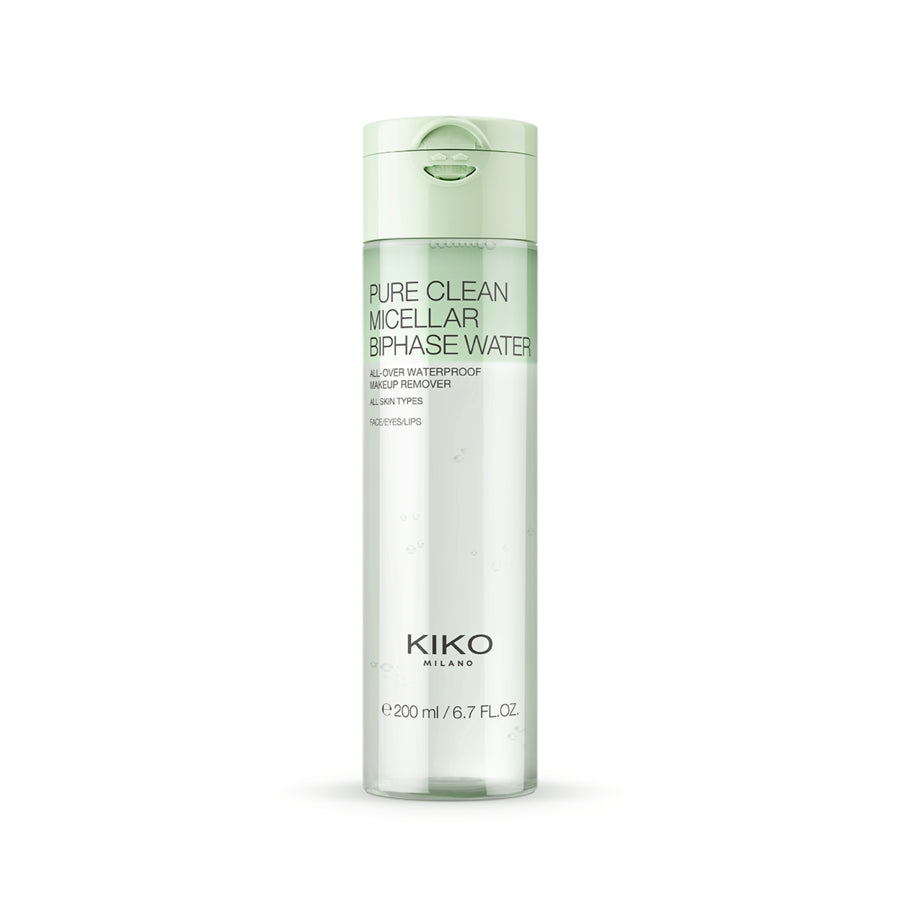 KIKO Pure Clean Micellar Biphase Water - 200ml | كيكو مزيل مكياج ميسيلار ثنائي الطور - 200 مل